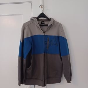 TAPOUT gray & blue hoodie